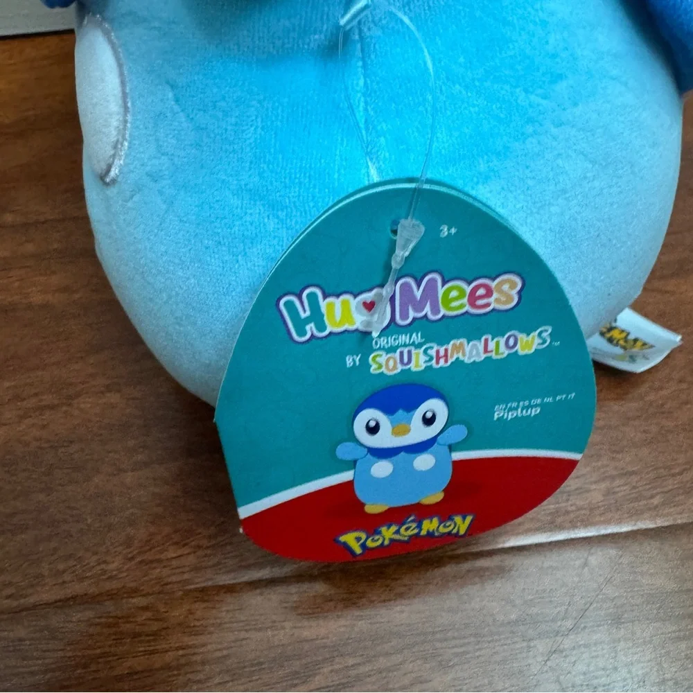 Pokemon Hug Me Squishmallows Piplup Plush - Picture 3 of 4